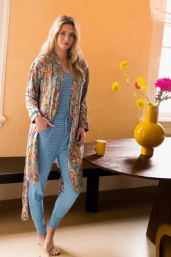 Pip Studio Kimonos|Bademäntel|Kimono Tutti i Fiori Hellblau