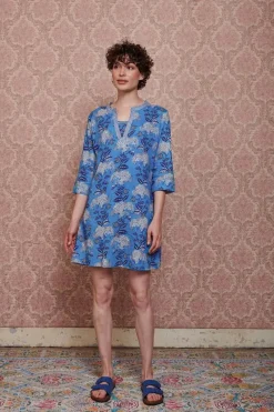 Pip Studio Kleider|Kleid Flora Firenze Kobaltblau