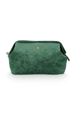 Pip Studio Kosmetiktasche|Kosmetiktasche Extra Gross Quiltey Days Grün