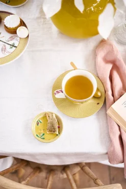 Pip Studio Cappuccino Tasse|Tasse & Untertasse|La Majorelle Cappuccino Tasse & Untertasse Gelb