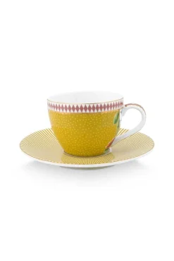 Pip Studio Espresso Tasse|Tasse & Untertasse|La Majorelle Espresso Tasse & Untertasse Gelb