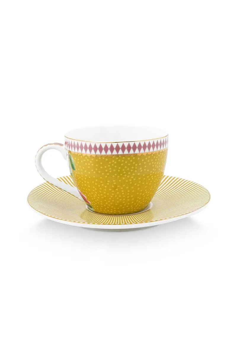 Pip Studio Espresso Tasse|Tasse & Untertasse|La Majorelle Espresso Tasse & Untertasse Gelb