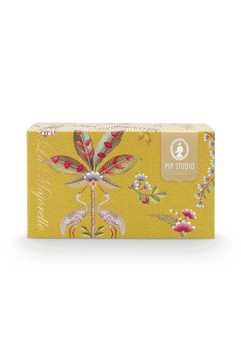 Pip Studio Porzellan Sets|Cappuccino Tasse|La Majorelle Set/2 Cappuccino Tasse & Undertasse Gelb