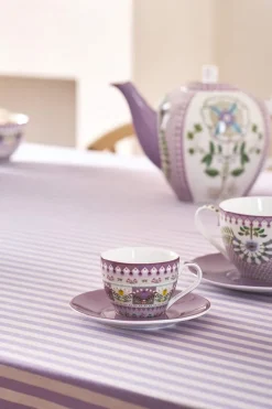 Pip Studio Espresso Tasse|Tasse & Untertasse|Lily & Lotus Espresso Tasse & Untertasse Lila Violett
