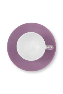 Pip Studio Espresso Tasse|Tasse & Untertasse|Lily & Lotus Espresso Tasse & Untertasse Lila Violett