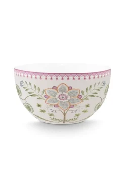 Pip Studio Schalen|Lily & Lotus Schale Lila 18cm Weiß
