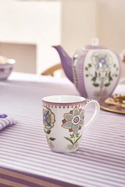 Pip Studio Porzellan Sets|Teetassen|Lily & Lotus Set/2 Tassen Gross Lila 350ml Violett