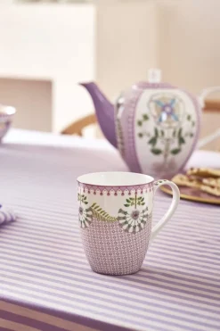 Pip Studio Teetassen|Lily & Lotus Tasse Gross Lila 350ml Violett