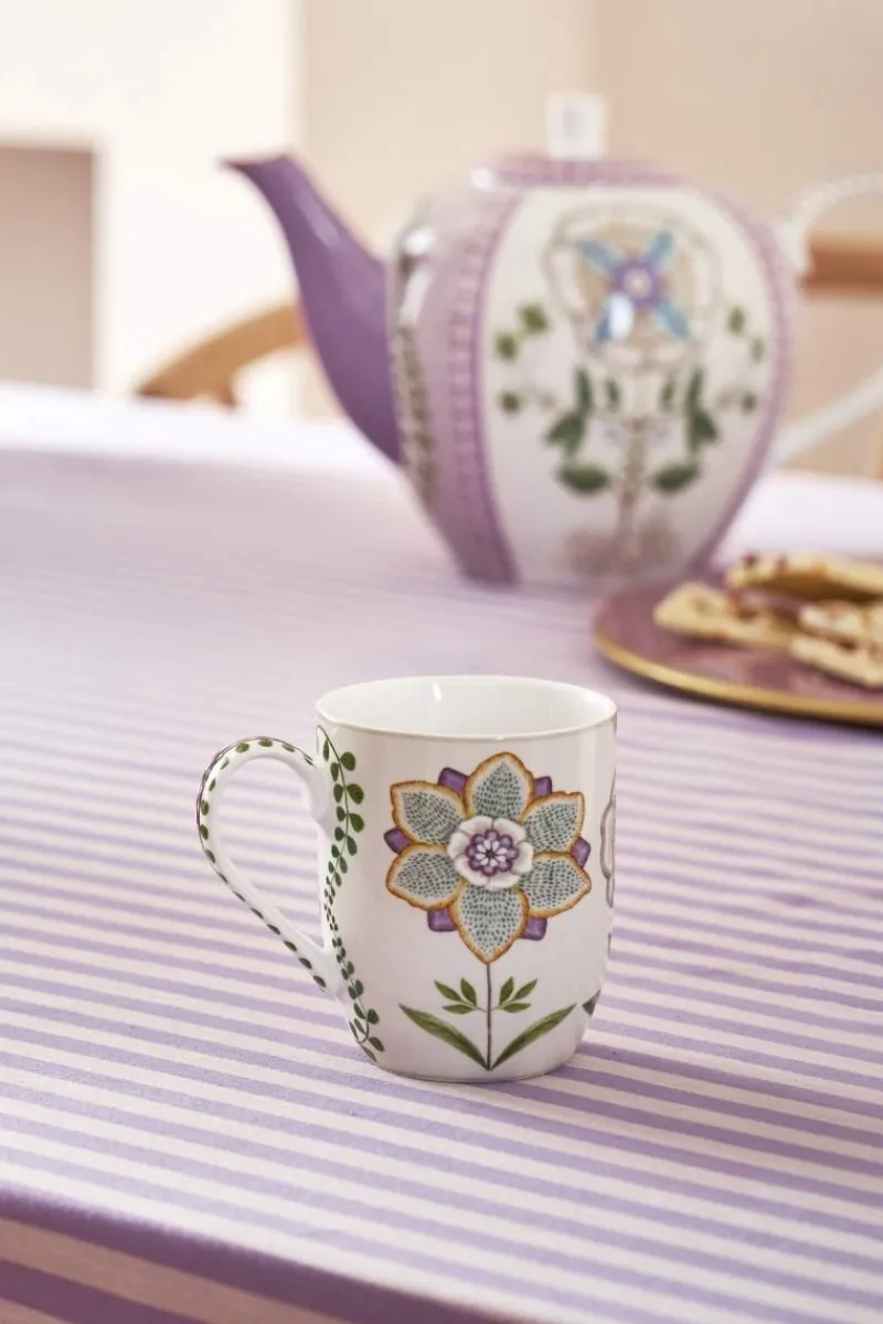 Pip Studio Kaffeetassen|Lily & Lotus Tasse Klein 145ml Weiß