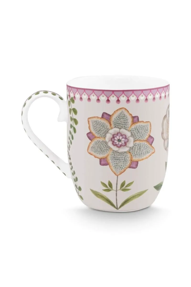 Pip Studio Kaffeetassen|Lily & Lotus Tasse Klein 145ml Weiß