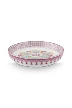 Pip Studio Teebeutelablage|Lily & Lotus Teebeutelablage Lila 9cm Weiß