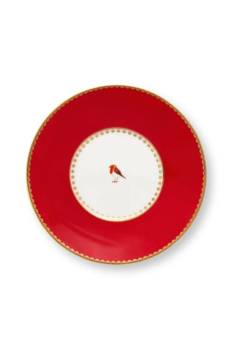 Pip Studio Espresso Tasse|Tasse & Untertasse|Love Birds Espresso Cup & Saucer Red/Pink Rosa
