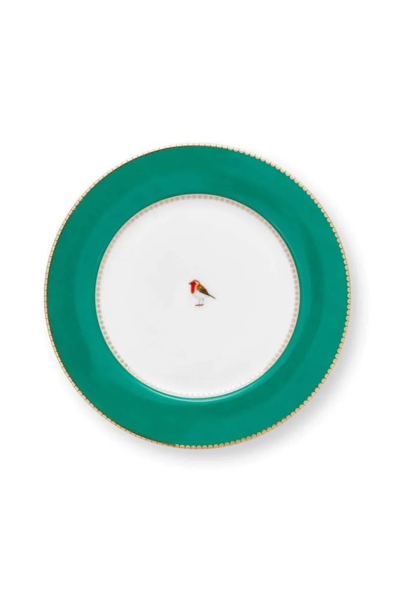 Pip Studio Frühstücksteller|Love Birds Frühstücksteller 21cm Grün