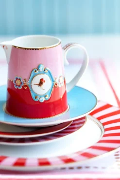 Pip Studio Frühstücksteller|Love Birds Frühstücksteller Rot/ 21 cm Rosa