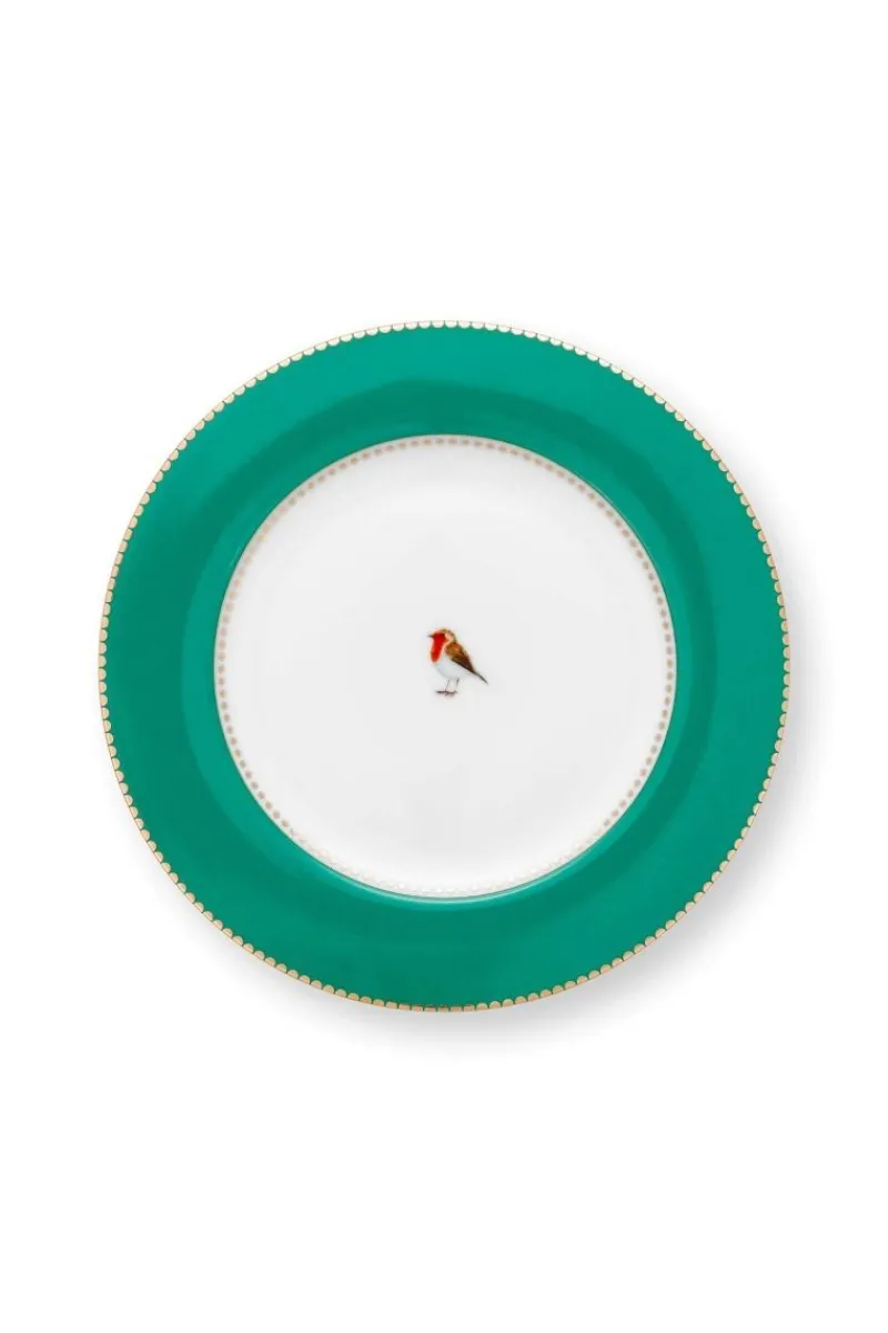 Pip Studio Gebäckteller|Love Birds Gebäckteller 17cm Grün