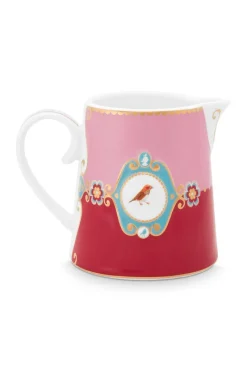 Pip Studio Milchkännchen|Love Birds Kanne Klein Rot/Rosa