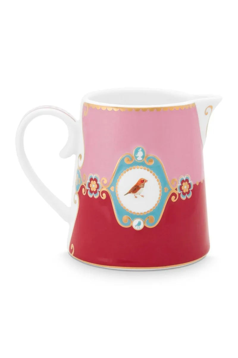 Pip Studio Milchkännchen|Love Birds Kanne Klein Rot/Rosa