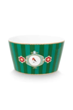 Pip Studio Schalen|Love Birds Schale Streifen Grün 15cm