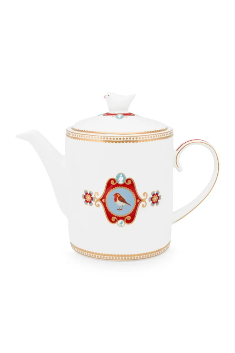 Pip Studio Teekannen|Love Birds Teekanne Medium Weiß