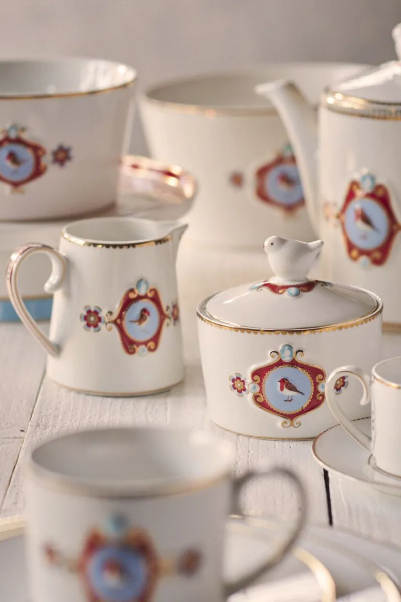 Pip Studio Teekannen|Love Birds Teekanne Medium Weiß