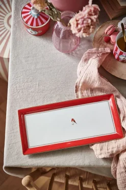Pip Studio Tortenteller|Love Birds Tortenteller Rechteckig Rot