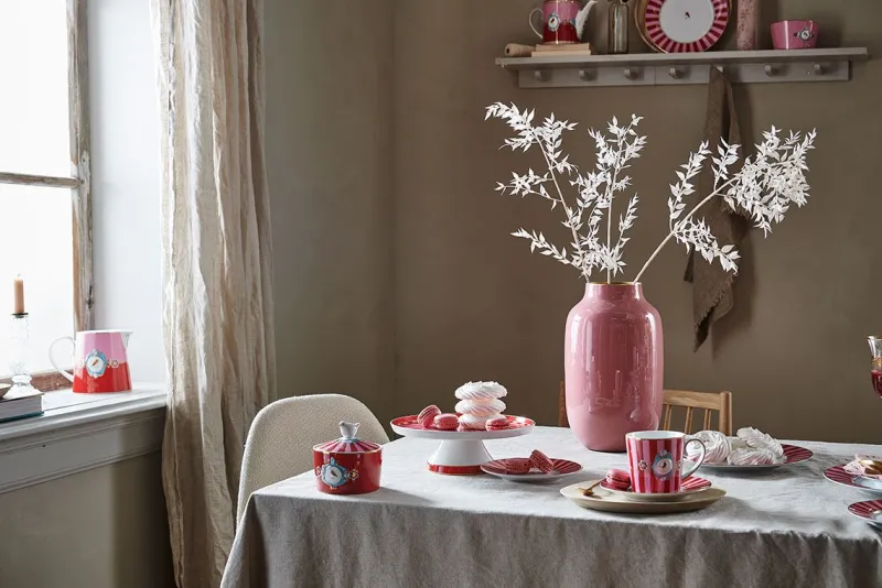 Pip Studio Zuckerdose|Love Birds Zuckerdose Rot/Rosa
