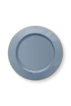 Pip Studio Schalen Und Tabletts|Obstschalen|Metall Schale Hell 32cm Blau