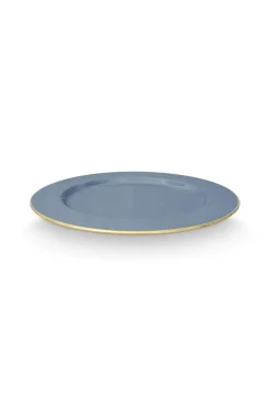 Pip Studio Schalen Und Tabletts|Obstschalen|Metall Schale Hell 32cm Blau