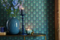 Pip Studio Große Vasen|Metall Vase 32cm Blau