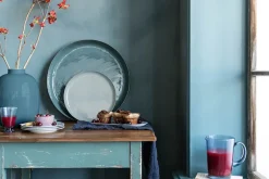 Pip Studio Große Vasen|Metall Vase 32cm Blau