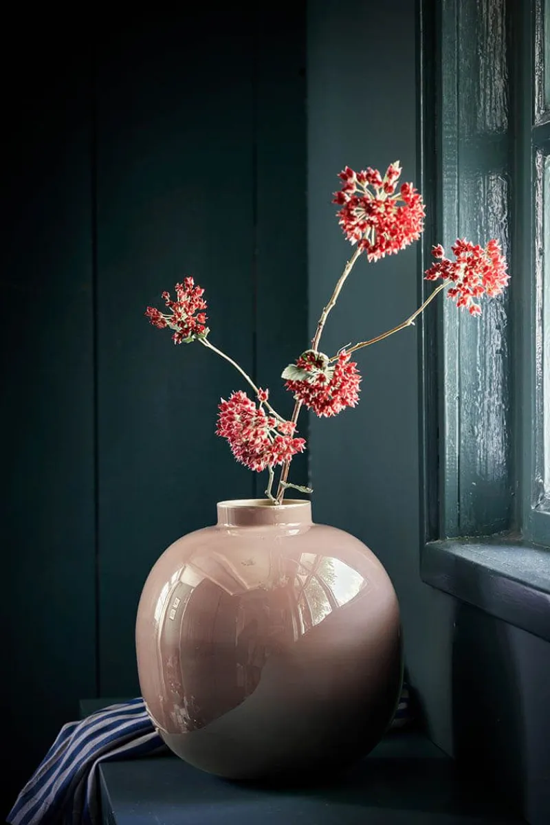 Pip Studio Große Vasen|Metall Vase Braun 23cm