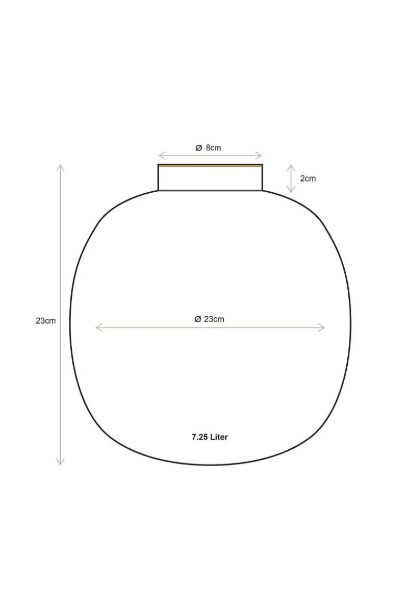 Pip Studio Große Vasen|Metall Vase Braun 23cm