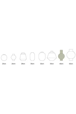 Pip Studio Große Vasen|Metall Vase 40cm Gelb