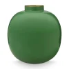Pip Studio Große Vasen|Metall Vase Grün 23cm