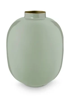 Pip Studio Große Vasen|Metall Vase 32cm Grün