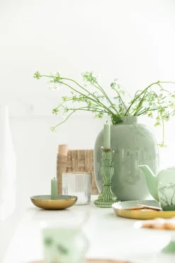 Pip Studio Große Vasen|Metall Vase 32cm Grün