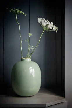 Pip Studio Große Vasen|Metall Vase 32cm Grün