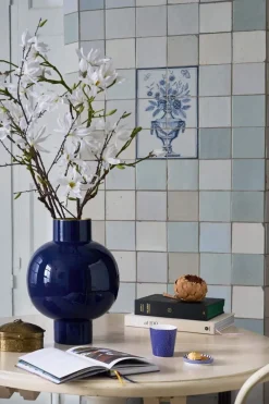Pip Studio Große Vasen|Metall Vase Gross Königs 42cm Blau