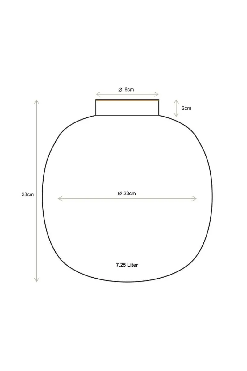 Pip Studio Große Vasen|Metall Vase Hellblau 23cm