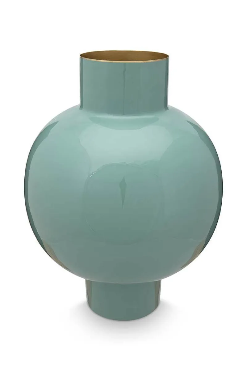 Pip Studio Große Vasen|Metall Vase Hell 42cm Grün