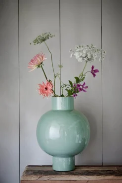 Pip Studio Große Vasen|Metall Vase Hell 42cm Grün