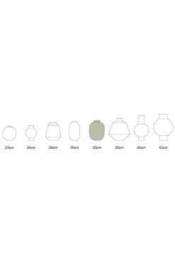 Pip Studio Große Vasen|Metall Vase 32cm Khaki