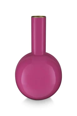 Pip Studio Große Vasen|Metall Vase Klein Knallrosa 26cm