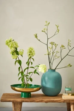 Pip Studio Große Vasen|Metall Vase Matte Hell 32cm Blau