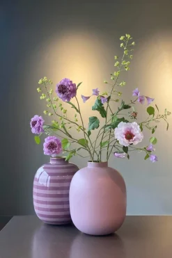 Pip Studio Große Vasen|Metall Vase Matte Lila 32cm Violett