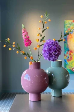 Pip Studio Große Vasen|Metall Vase 42cm Rosa
