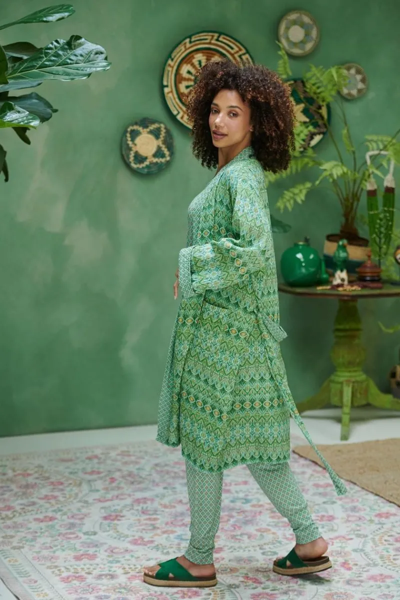 Pip Studio Strandmode|Naomi Kimono Ashanti Grün