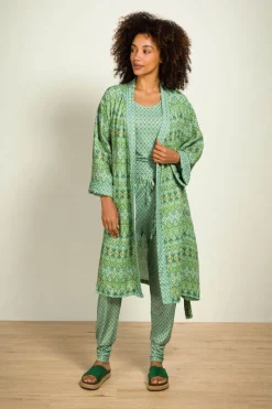 Pip Studio Strandmode|Naomi Kimono Ashanti Grün