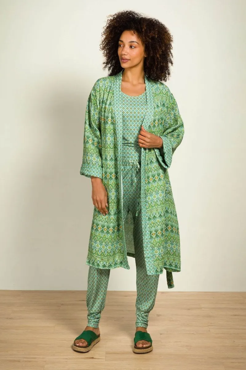 Pip Studio Strandmode|Naomi Kimono Ashanti Grün