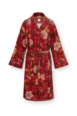 Pip Studio Kimonos|Bademäntel|Naomi Kimono Flores Felices Rot